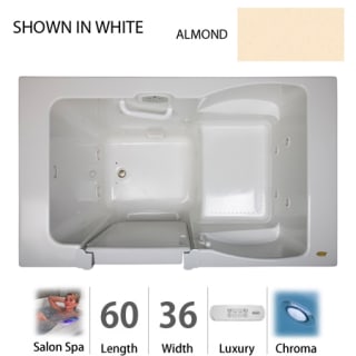 A thumbnail of the Jacuzzi F4N6036 CRL 4CH Almond