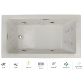 A thumbnail of the Jacuzzi ELA6042WLR4IP Oyster / Chrome Trim