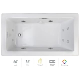A thumbnail of the Jacuzzi ELL6636WLR4CH White / Chrome Trim