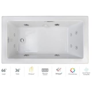 A thumbnail of the Jacuzzi ELL6636WLR4CP White / Chrome Trim