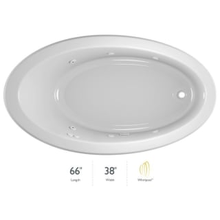 RIVA 66 in. x 38 in. Acrylic Right-Hand Drain Rectangular Drop-in Whirlpool Bathtub with Heater in White RIVA 66 in. x 38 in. Acrylic Right-Hand Drain Rectangular Drop-in Whirlpool Bathtub with Heater in White