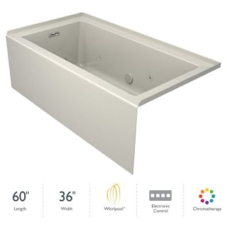 A thumbnail of the Jacuzzi LNS6036WRL2CH Oyster / Chrome Trim