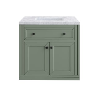 A thumbnail of the James Martin Vanities 305-V30-3CAR-HW Smokey Celadon / Matte Black