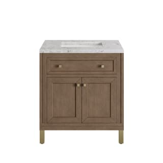 A thumbnail of the James Martin Vanities 305-V30-3EJP-HW White Washed Walnut / Champagne Brass