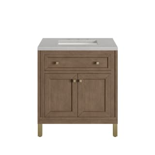 A thumbnail of the James Martin Vanities 305-V30-3ESR-HW White Washed Walnut / Champagne Brass