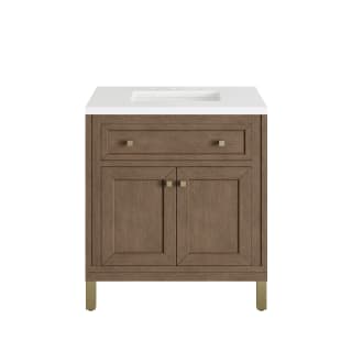 A thumbnail of the James Martin Vanities 305-V30-3WZ-HW White Washed Walnut / Champagne Brass