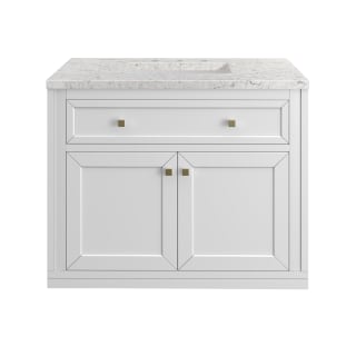 A thumbnail of the James Martin Vanities 305-V36-3EJP-HW Glossy White / Champagne Brass