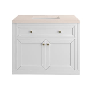 A thumbnail of the James Martin Vanities 305-V36-3EMR-HW Glossy White / Champagne Brass