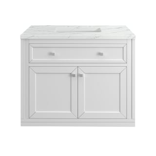 A thumbnail of the James Martin Vanities 305-V36-3ENC-HW Glossy White / Brushed Nickel