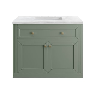 A thumbnail of the James Martin Vanities 305-V36-3AF-HW Smokey Celadon / Champagne Brass