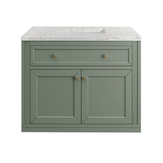 A thumbnail of the James Martin Vanities 305-V36-3EJP-HW Smokey Celadon / Champagne Brass