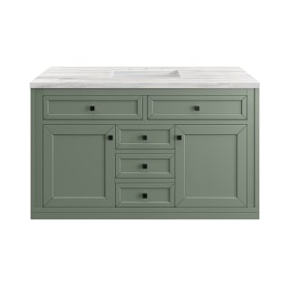 A thumbnail of the James Martin Vanities 305-V48-3AF-HW Smokey Celadon / Matte Black