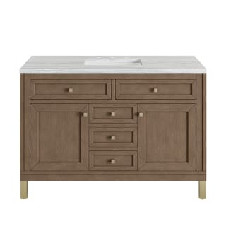 A thumbnail of the James Martin Vanities 305-V48-3AF-HW White Washed Walnut / Champagne Brass