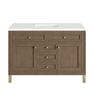 A thumbnail of the James Martin Vanities 305-V48-3WZ-HW White Washed Walnut / Champagne Brass