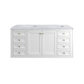 A thumbnail of the James Martin Vanities 305-V60D-3CAR-HW Glossy White / Champagne Brass