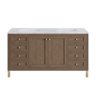 A thumbnail of the James Martin Vanities 305-V60D-3CAR-HW White Washed Walnut / Champagne Brass