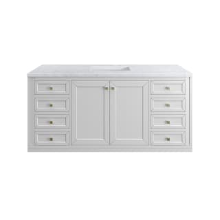 A thumbnail of the James Martin Vanities 305-V60S-3CAR-HW Glossy White / Champagne Brass