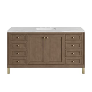 A thumbnail of the James Martin Vanities 305-V60S-3AF-HW White Washed Walnut / Champagne Brass