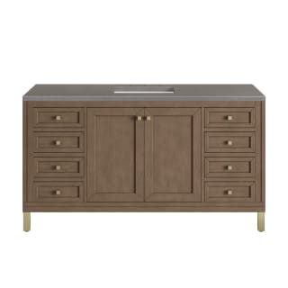 A thumbnail of the James Martin Vanities 305-V60S-3GEX-HW White Washed Walnut / Champagne Brass