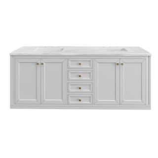 A thumbnail of the James Martin Vanities 305-V72-3AF-HW Glossy White / Champagne Brass