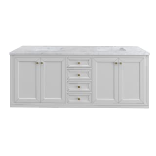 A thumbnail of the James Martin Vanities 305-V72-3CAR-HW Glossy White / Champagne Brass
