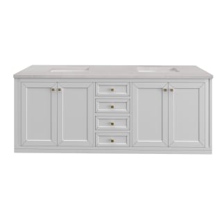 A thumbnail of the James Martin Vanities 305-V72-3ESR-HW Glossy White / Champagne Brass