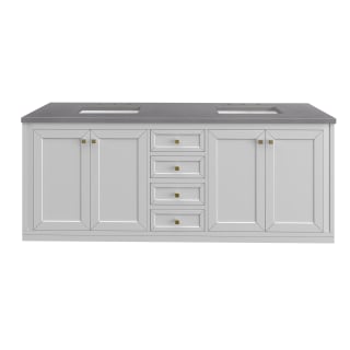 A thumbnail of the James Martin Vanities 305-V72-3GEX-HW Glossy White / Champagne Brass