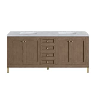 A thumbnail of the James Martin Vanities 305-V72-3CAR-HW White Washed Walnut / Champagne Brass