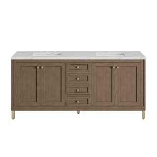 A thumbnail of the James Martin Vanities 305-V72-3ENC-HW White Washed Walnut / Champagne Brass