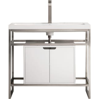 A thumbnail of the James Martin Vanities C105V39.5SCGWWG Brushed Nickel