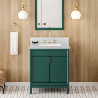 A thumbnail of the Jeffrey Alexander VKITTHE30R-MARBLE Green / White Carrara