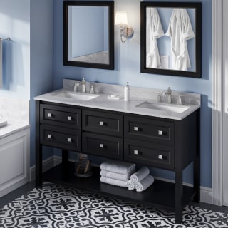 A thumbnail of the Jeffrey Alexander VKITADL60 Black / White Carrara Marble Top