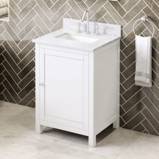 A thumbnail of the Jeffrey Alexander VKITAST24 White / White Carrara Marble Top