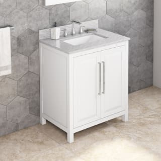 A thumbnail of the Jeffrey Alexander VKITCAD30 White / White Carrara Marble Top