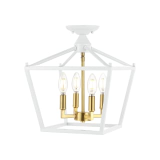 A thumbnail of the JONATHAN Y Lighting JYL7610 White / Brass Gold
