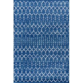 Moroccan Hype, Blue And White Geometric Rug