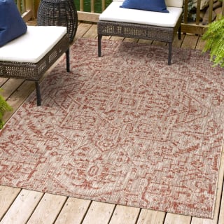 A thumbnail of the JONATHAN Y Lighting SMB105-4 Red / Taupe