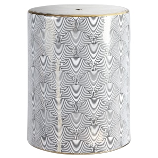 Gold ceramic sales garden stool
