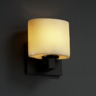 A thumbnail of the Justice Design Group CNDL-8931 Matte Black with Amber Shades