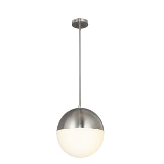 Justice Design Group Fusion 3-Light Pendant Brushed Nickel Finish with Opal Artisan Glass Shade