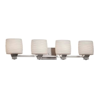 A thumbnail of the Justice Design Group POR-8474-30-WAVE-LED4-2800 Brushed Nickel
