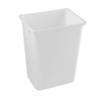 Kessebohmer 2503949010 White 36 Qt (9 Gallon) Waste Container for