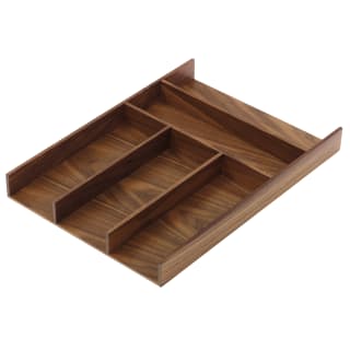 Walnut Deep Drawer Organizer with Dividers and a Deep Drawer