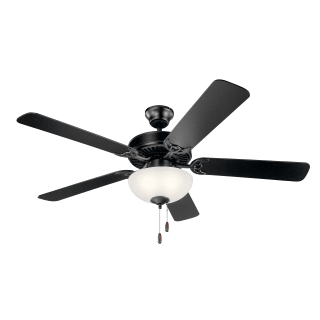 Kichler 403sbk Satin Black Basics 52 5 Blade Indoor Ceiling Fan