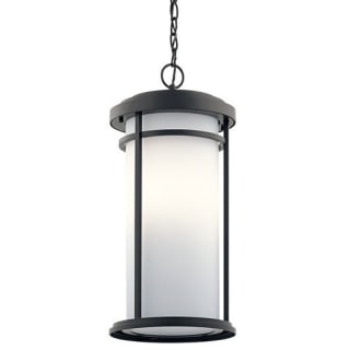 Kichler Toman Olde Bronze Transitional Etched Glass Lantern LED Pendant Light