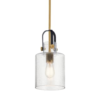 Kichler 52035NBR Natural 7" Wide Taper Candle Mini Pendant Clear Seedy Glass Shade - LightingDirect.com