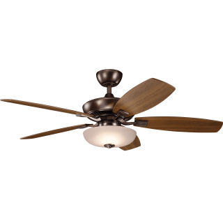 Kichler Oil Brushed Bronze 52" Ceiling Fan With Light Kit And Remote control 