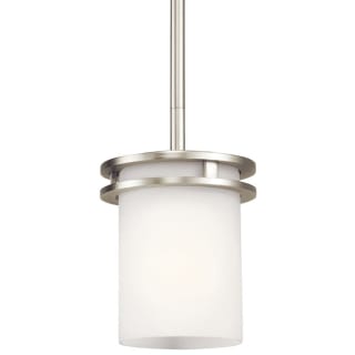 Kichler 3475ni Brushed Nickel Hendrik Single Light 6 Wide Mini Pendant With Satin Etched Glass Shade Lightingdirect Com Brushed Nickel Hendrik Single Light, Hendrik 5 1 2 Wide Bronze Mini Pendant Chandelier