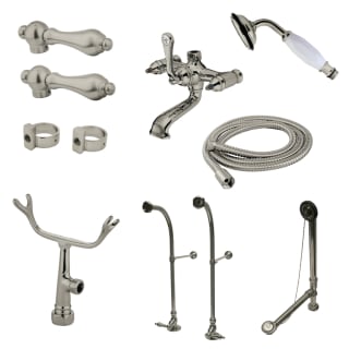 Kingston Brass Cck5178al Satin Nickel Vintage Clawfoot Tub Kit