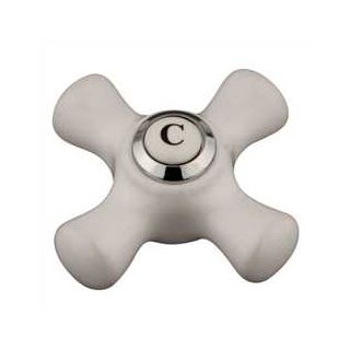 Kingston Brass Kbh1601pxc White Replacement Porcelain Cross Handle